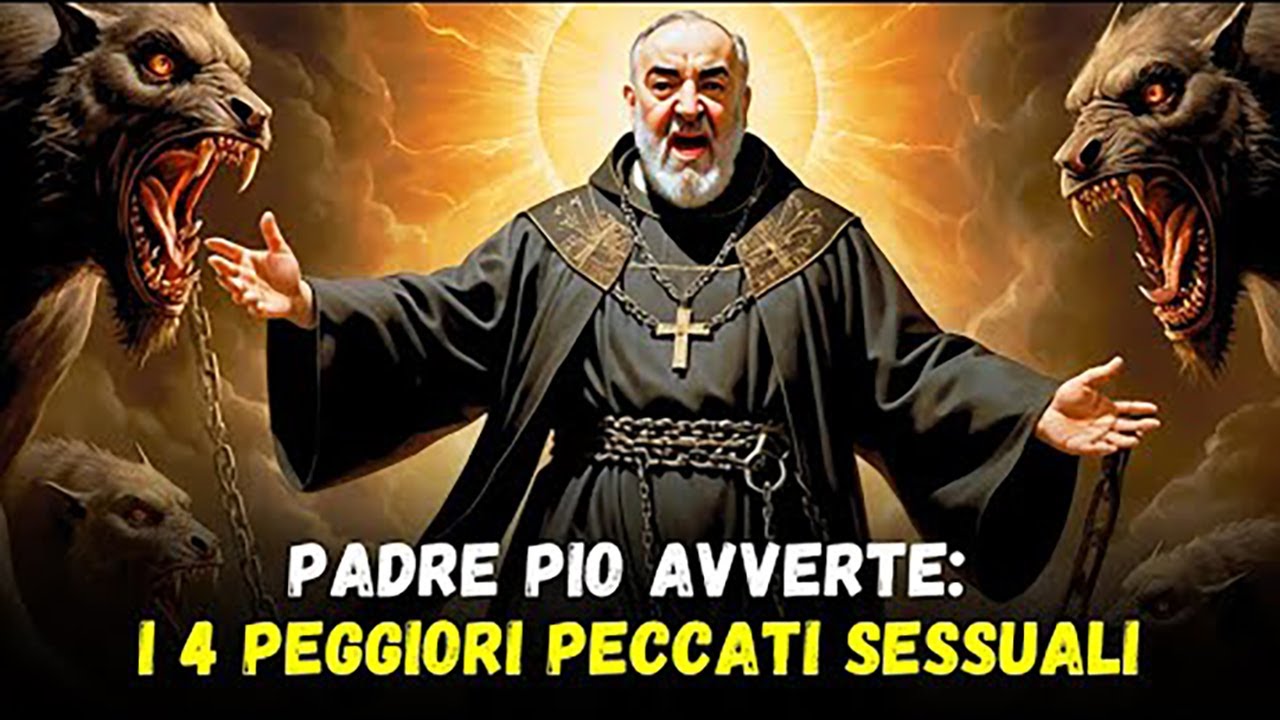 ⚠️ PADRE PIO AVVERTE; I 4 PEGGIORI PECCATI SESSUALI