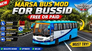 Review New Marsa Bus mod for Bussid free or paid ? 🥶