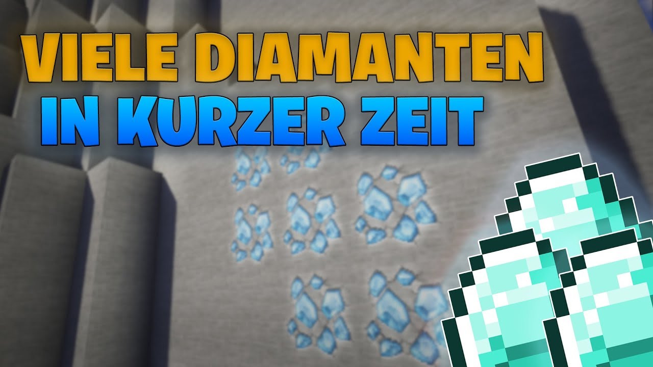 Minecraft Auf Welcher Höhe Findet Man Diamanten Diamanten in unter 10 Minuten finden | Minecraft Tutorials - YouTube