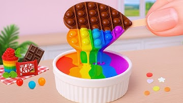 Mini Chocolate Rainbow Cake Recipe [4K] 🌈😍 Sweet Mini Cake Decorating 💗 Sweety Minnie