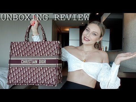 CHRISTIAN DIOR BOOK TOTE BAG unboxing review | Sonja Kovac - YouTube