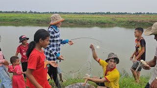 Battambang, Fishing at Boeng On-sam.