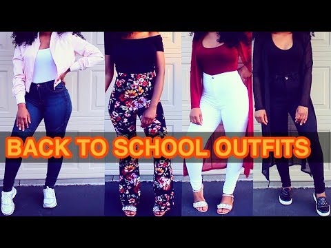 BACK TO SCHOOL OUTFITS | OOTW - YouTube