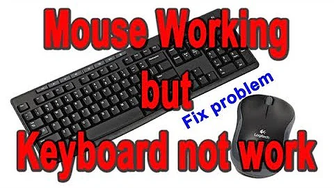 Mouse working but keyboard not working|| problem solved