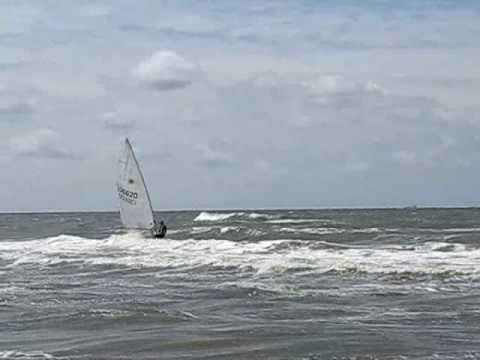 Laser Zeilen Op Zee Youtube