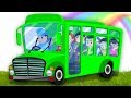 bánh xe trên xe buýt | xe buýt vần | trẻ em bài hát | Wheels On The Bus