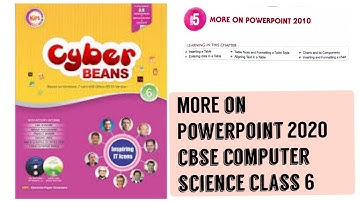Tables and charts in PowerPoint 2010 | class 6 || CBSE computer science | kips | cyber beans | ICT