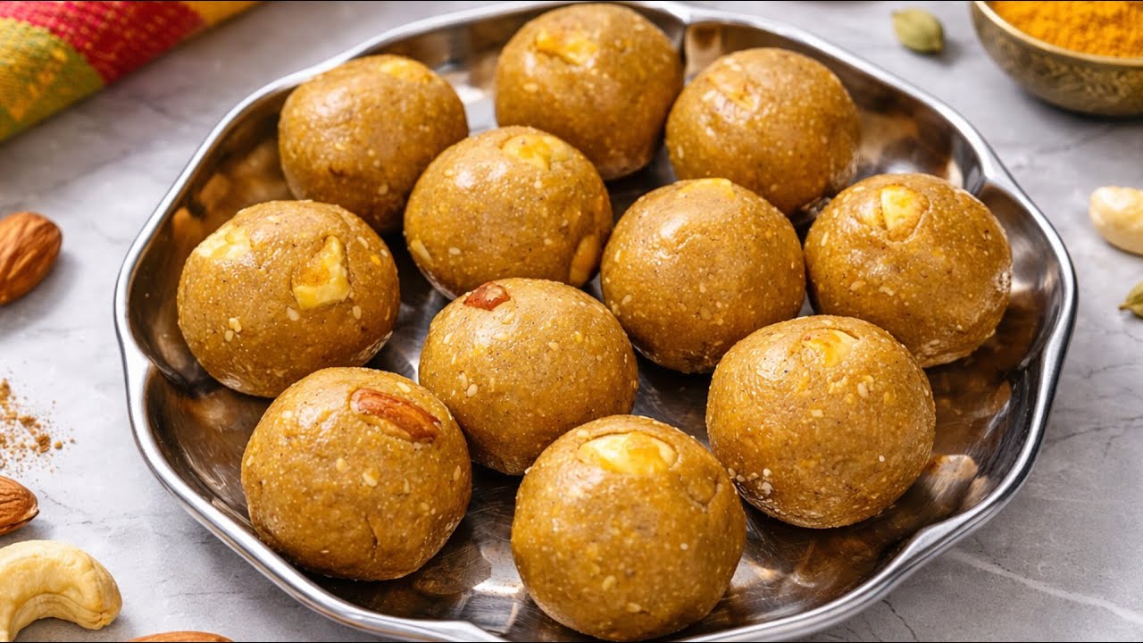 Healthy winter ladoo for strength | Desi Winter Energy Ladoo | Sardi ke liye winter till Gud ladoo