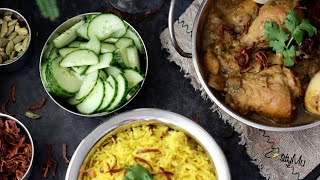 Chicken Kalia with Turmeric Rice & Mango Lassi | Kalia Poulet avec riz saffran et lassi de mangue