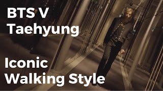 OMG! (BTS V) Taehyung Walking Style Iconic! 😲🔥#v #taehyung #fancam