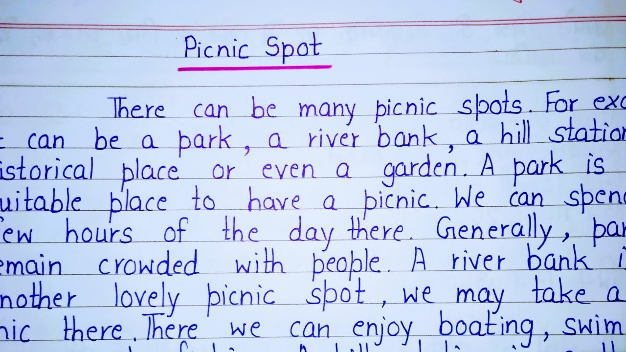 Essay on Picnic Spot in English || Paragraph on Picnic Spot in English ...