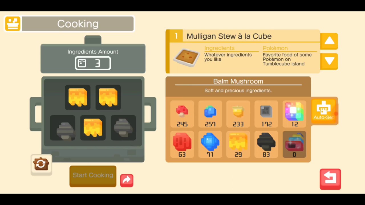 Pokémon Quest - Kangaskhan Recipe (Chansey Ditto Eevee, Farfetch'd) 