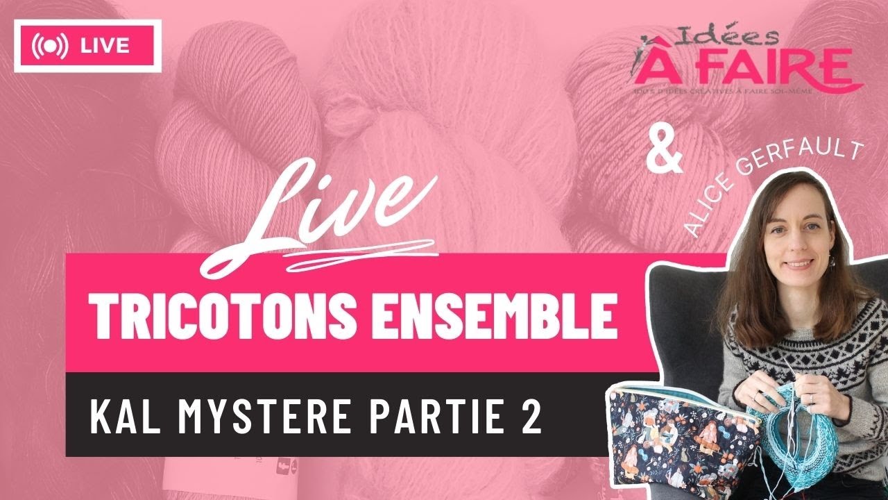 LIVE KAL Mystère Jacquard avec Idées à Faire - Tricotons ensemble mercredi 29 janvier