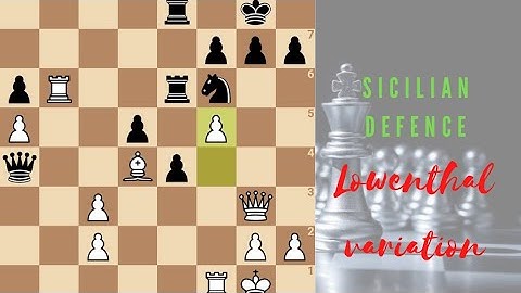 Sicilian defence|Lowenthal variation| chess openings