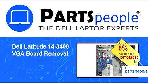 Dell Latitude 3400 (P111G001) VGA Board How-To Video Tutorial