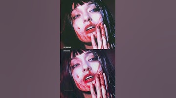The Reference vs My Drawing 🥀 #timelapse #procreate #speedpaint #portrait #artist #artwork #art