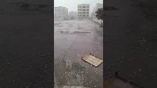 Hailstorm Damages Car Window