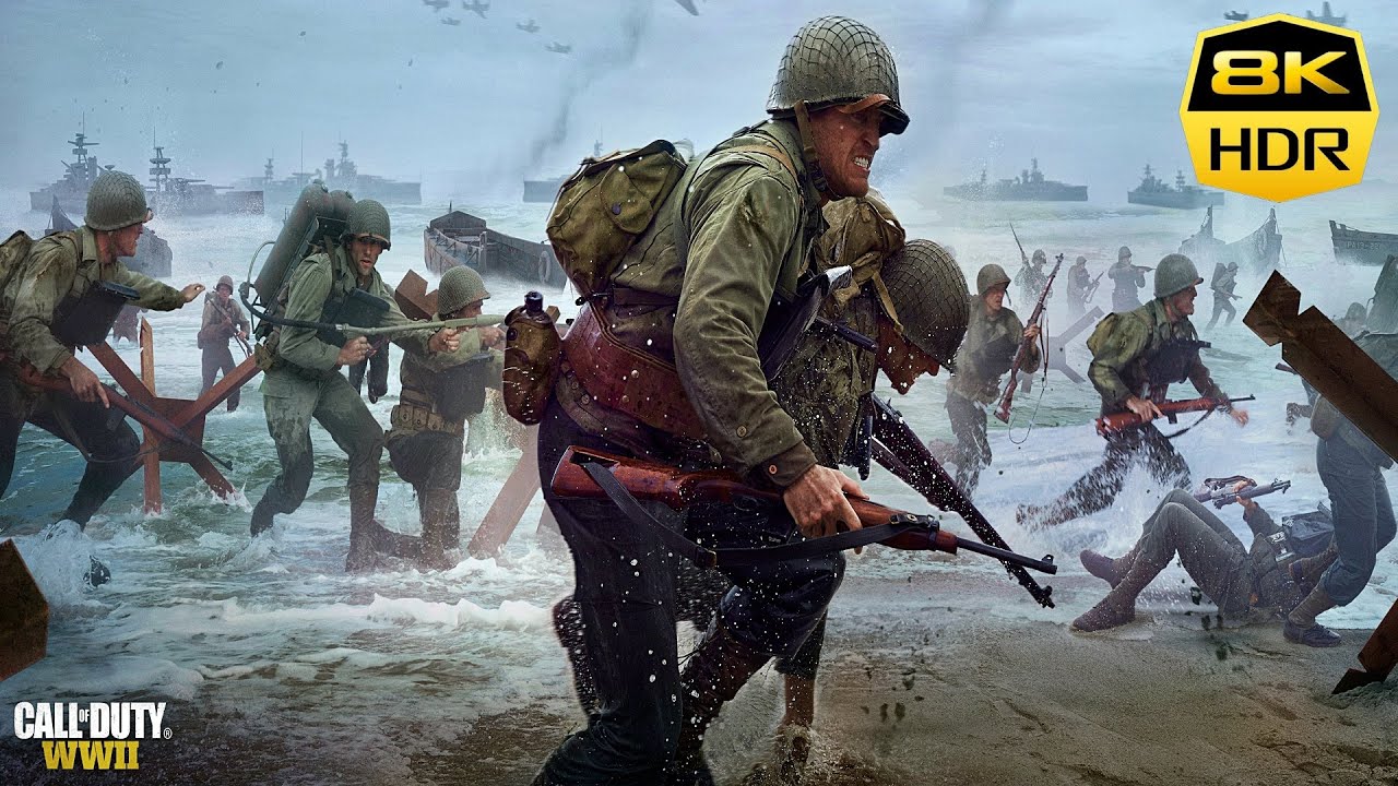 Call of Duty WWII: D-Day 4K HDR PS5 Gameplay 