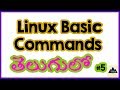 Linux Basic Commands In Telugu