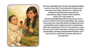 baby and mom vakentine photo edition for valentines l cute valentines edit valentines mom  chatgpt screenshot 4