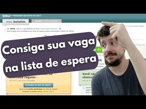 Vídeo: Na lista de espera ou na lista de espera?