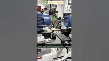 Automatic stainless steel pipe double head chamfering machine, accuracy ±0.03mm