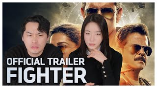 (SUB)Korean Actor & Actress React to Fighter Official Trailer | Hrithik Roshan | Deepika Padukone