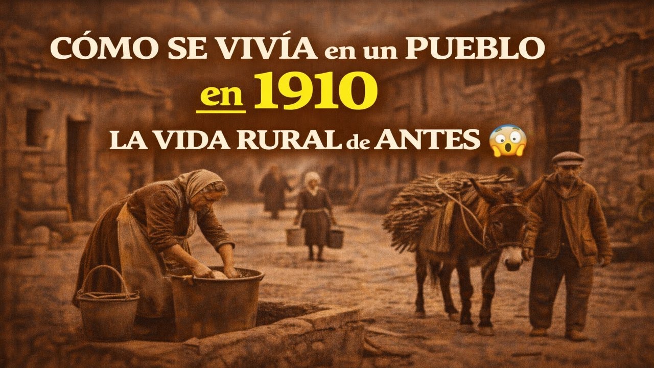 🏘️ Cómo SE VIVÍA en un PUEBLO en 1910 | La VIDA RURAL de ANTES 😮