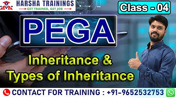 Pega Class 04 | Inheritance in Pega | Types of Inheritance | Pega Tutorial for Beginners