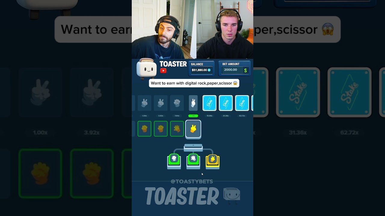 Bro earning money with rock paper scissors 😬