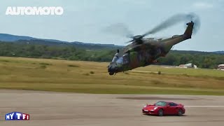 Défi : Porsche 911 Turbo S Type 911 (560ch) vs hélicoptère Caïman