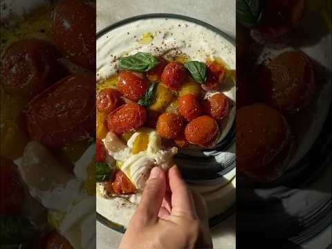 Dip de Requesón (o Ricotta) con Tomates Cherry Confitados | Receta 1/4 #recetasfaciles