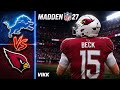 Lions vs Cardinals Simulation | Madden 27 Updated Rosters