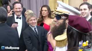 The Dictator at 2012 Oscars Academy Awards Red Carpet, Sacha Baron Cohen