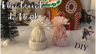 DIY : Mini bonnet de Noël en laine