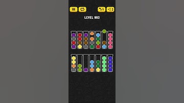 Ball Sort - Color Puzzle Game - Level 993 - Walkthrough SOLVED by RobotPlayer AI!!!