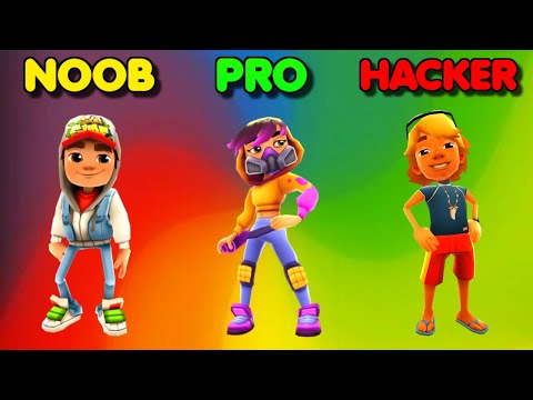 NOOB VS PRO JOGANDO SUBWAY SURFERS MOBILE !! 