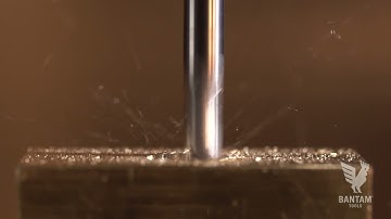 Bantam Tools CNC: Slow Mo of 3º Helical-Entry Ops in Brass