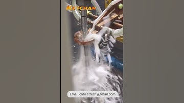 Vertical induction hardening for drive shaft