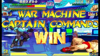 Famous Marvel vs Capcom 1 ( Arcade ) - Captain Commando / War Machine Playthrough ( July 4, 2017 ) Net Worth