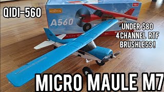 Too good to be true? Under $80 4ch, brushless, RTF! Qidi560 Maule M7  unboxing and assembly