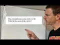 The Circumference of a Circle is 10pi. What is the Area of the Circle?
