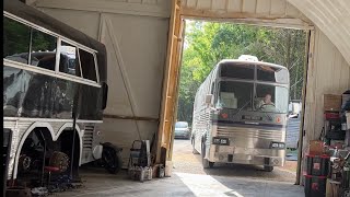 Prevost bus with major suspension issues after a major chassis modification.