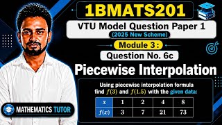 Numerical Methods Problem Solved | Piecewise Interpolation Technique