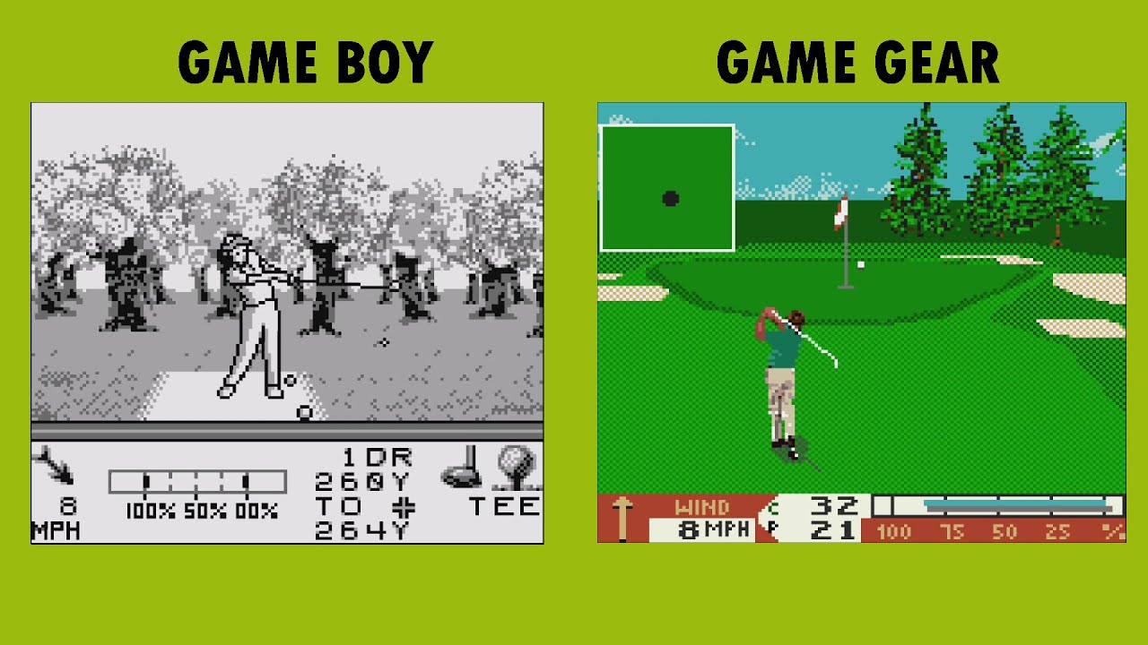 Game Boy Vs Game Gear PGA Tour 96 YouTube