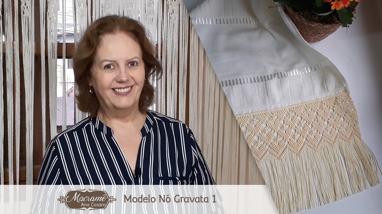 Modelo Nó gravata 1 - Macramê Ana Casara