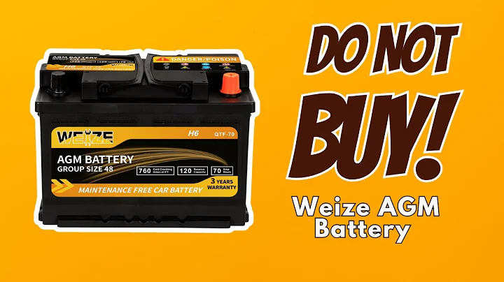 DON’T BUY Weize AGM Battery Before Watching This!