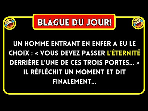 Blague Du Jour! 🤣 Un Homme Entrant En Enfer A… Blagues Drôles 🤣