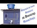 Vejam como marcar os pontos hidráulico de um banheiro e com suas medidas padrão. Segundo as NBR 5626