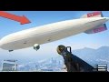 Blowing Up The Hindenburg Mega Blimp!!! Biggest Explosion In The Game! (GTA 5)
